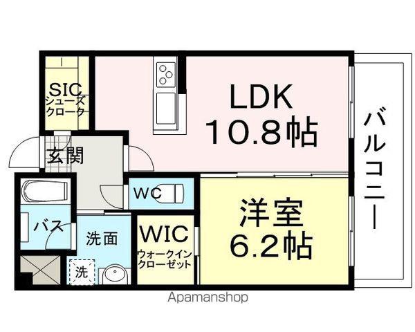 アミコート塚口(1LDK/1階)の間取り写真