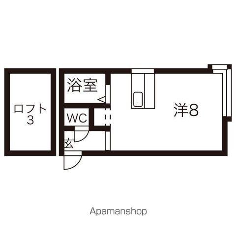 ウエストヴェリー(ワンルーム/2階)の間取り写真