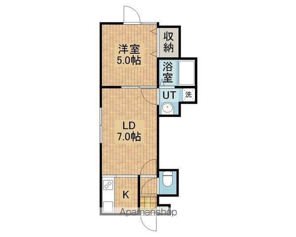 MKガーデン野幌(1LDK/2階)の間取り写真