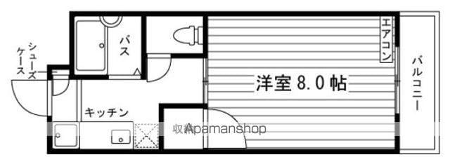 プレステージ松島(1K/4階)の間取り写真
