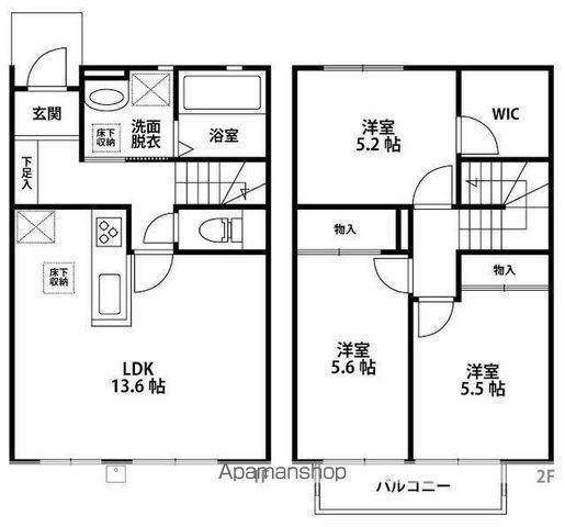 MOON(3LDK)の間取り写真