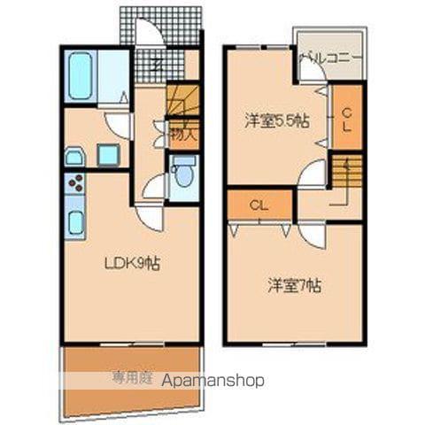 エスト　クレール(2LDK)の間取り写真