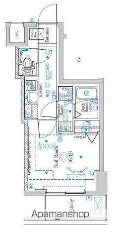 ラフィスタ横浜蒔田Ⅱ(1K/3階)の間取り写真