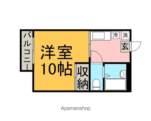 レオパレス二日市中央(1K/3階)の間取り写真