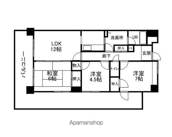 リアライズ新栄町(3LDK/5階)の間取り写真