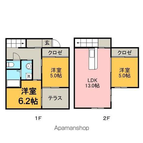 甘木鉄道 甘木駅(甘木鉄道) 徒歩22分 2階建 築17年(3LDK)の間取り写真