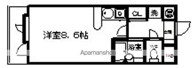 桜山アネックス(ワンルーム/4階)の間取り写真