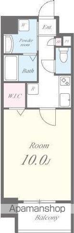 アウラ デ パリュール(1K/7階)の間取り写真