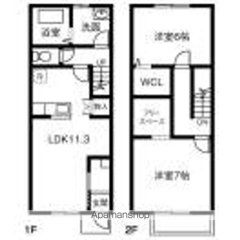 ＨＵＴＴＥＮＤＯＲＦ(2LDK)の間取り写真