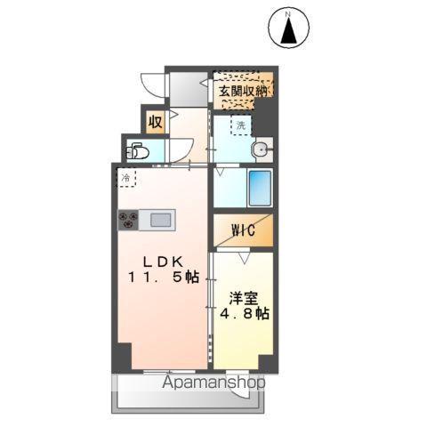 CIEL DE 金山(1LDK/6階)の間取り写真