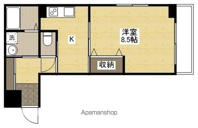 AFFABILE MIDORI(1K/1階)の間取り写真