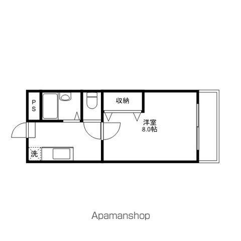 コーポアイテム(1K/1階)の間取り写真