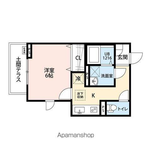 東海道本線 大府駅 徒歩3分 3階建 新築(1K/3階)の間取り写真