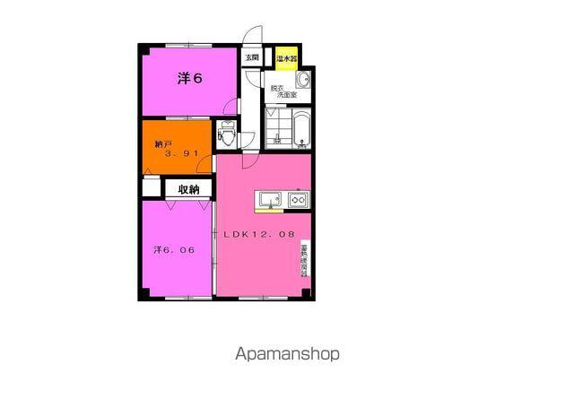 プリムローズヒル弐番館(3LDK/3階)の間取り写真