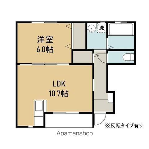 アローΑ(1LDK/1階)の間取り写真
