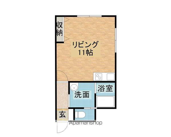 ベルコート文京台(ワンルーム/1階)の間取り写真