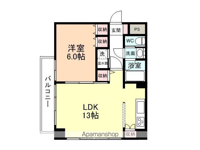 ファースト・レーベン大手町(1LDK/5階)の間取り写真