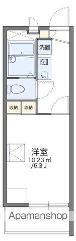 レオパレスヒューゲル参番館 1階階 間取り