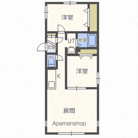 WIN VENETIAN(2LDK/3階)の間取り写真