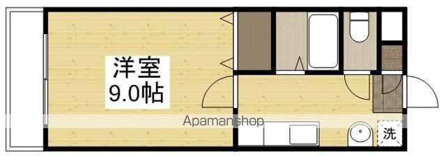 サンライズマンション(1K/2階)の間取り写真