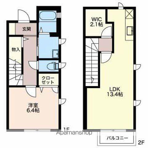 ディアス七瀬(1LDK)の間取り写真
