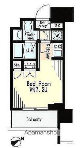 レジディア市谷薬王寺(ワンルーム/11階)の間取り写真