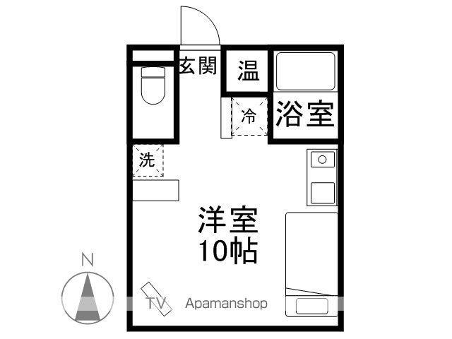 メゾンたけはな(ワンルーム/2階)の間取り写真