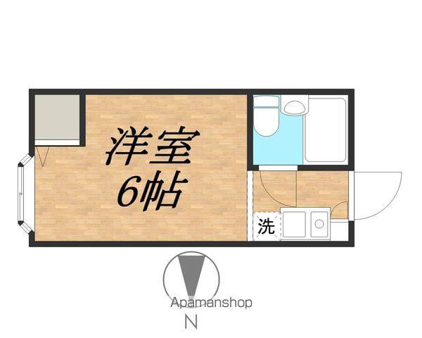 アルス下馬Ⅱ(ワンルーム/3階)の間取り写真