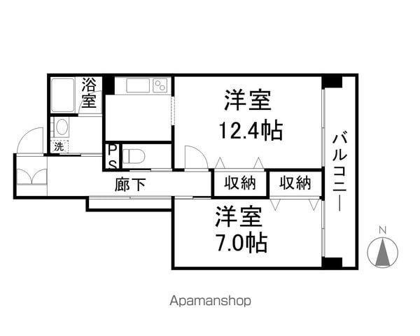スパシアス榴ヶ岡公園(1LDK/6階)の間取り写真