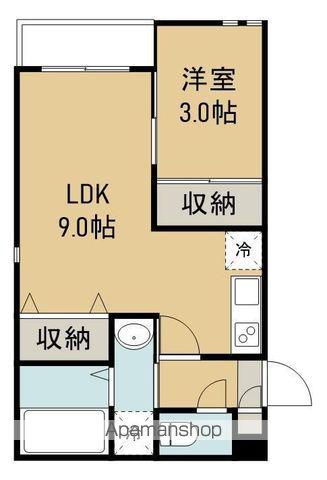 GRANDTIC22(1LDK/1階)の間取り写真
