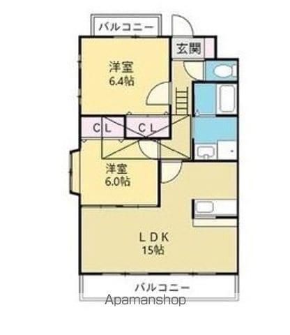 エスペーロ(2LDK/2階)の間取り写真