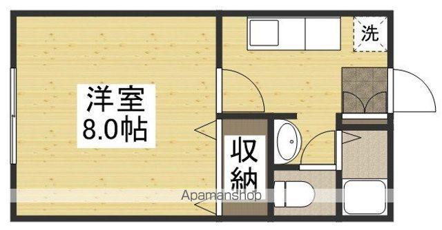 BEE-LINE N B(1K/2階)の間取り写真