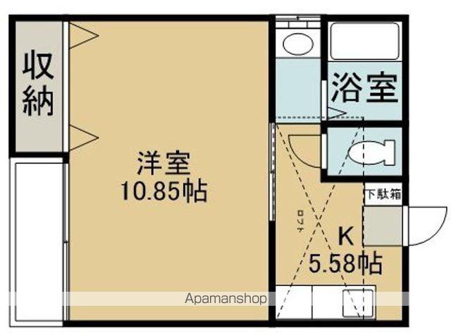 越後線 内野駅 徒歩11分 2階建 築28年(1K/2階)の間取り写真