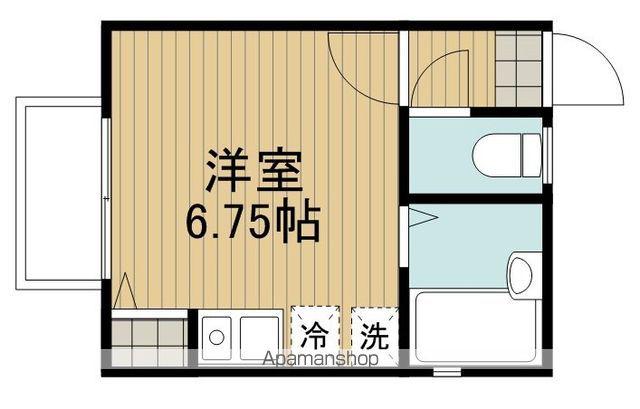 プラスワンヒルズⅡ(ワンルーム/1階)の間取り写真