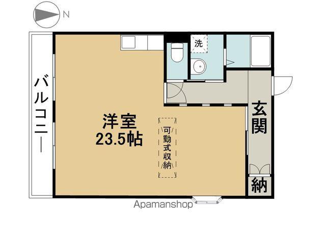 キャッスル小川(ワンルーム/2階)の間取り写真