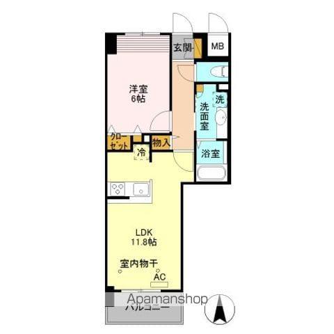 VILLA DEST OHTE(1LDK/3階)の間取り写真