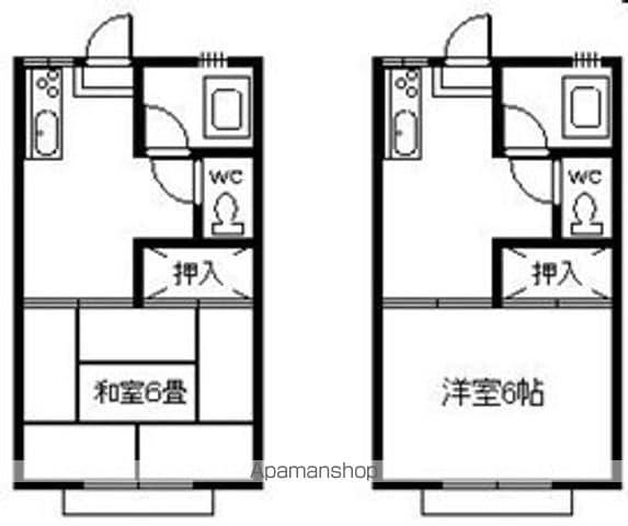 LEBEN HEIMⅢ(1K/1階)の間取り写真