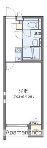クレイノYAMAKI(1K/2階)の間取り写真