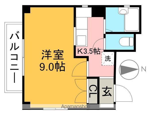 クリスタルハイツ(1K/5階)の間取り写真