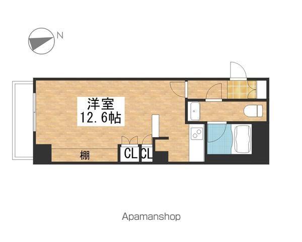 ドゥーエ大須(ワンルーム/6階)の間取り写真