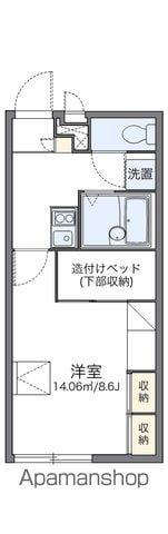 レオパレスウエストポイント(1K/1階)の間取り写真