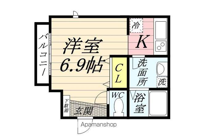 グランメゾンTK(1K/2階)の間取り写真