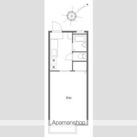 リンデンハイム宮代(1K/2階)の間取り写真