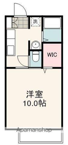 パルファンヴェールA(1K/2階)の間取り写真