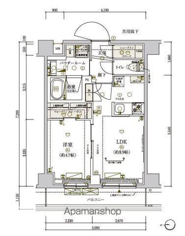 メインステージ東武練馬(1LDK/2階)の間取り写真