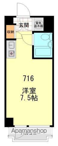 東新橋ビル(ワンルーム/7階)の間取り写真