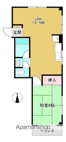 工藤ビル(1LDK/3階)の間取り写真
