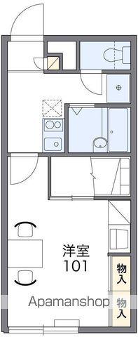 レオパレスフラクタル ジーク(1K/2階)の間取り写真
