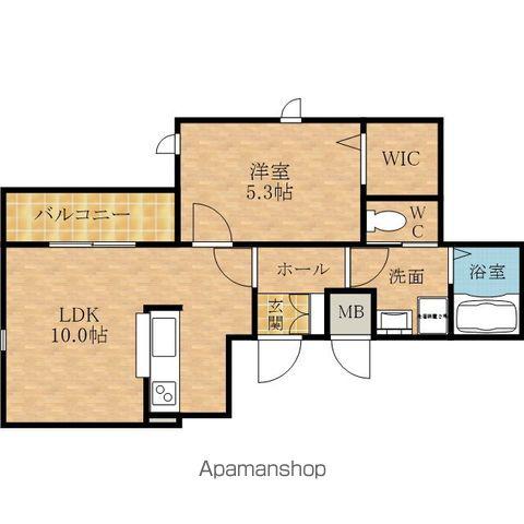 ポラリス(1LDK/2階)の間取り写真