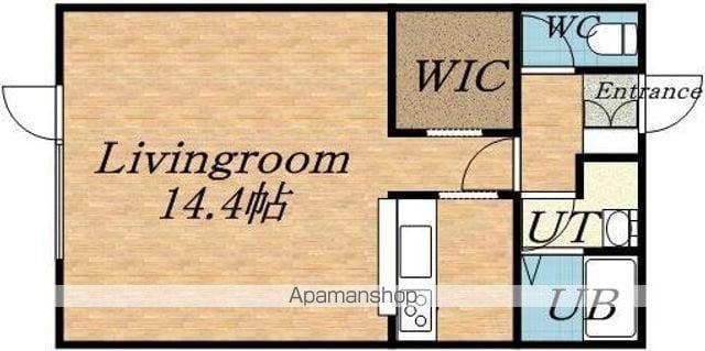 PALAZZO麻生Ⅰ(1K/2階)の間取り写真